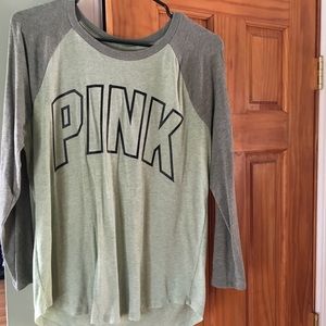 Victoria Secret Pink 2 tone green shirt